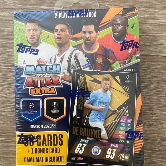 Topps Match Attax Extra Card Game - Blue and Gold - Picture 4 of 4